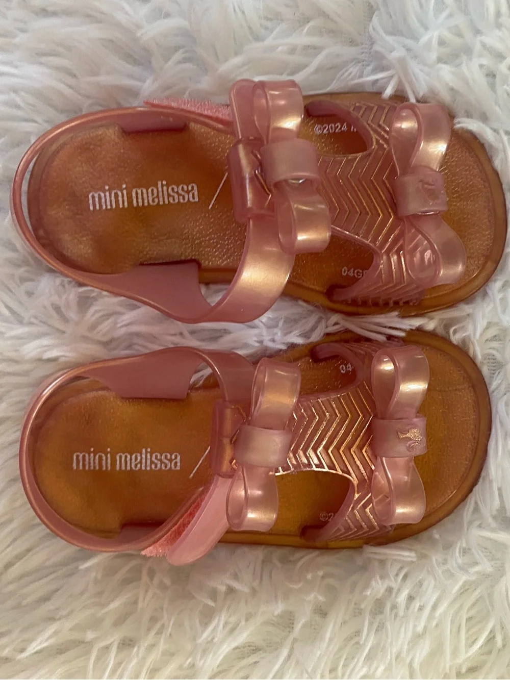 Mini Melissa Dream + Barbie Baby Sandal Pearl Pink